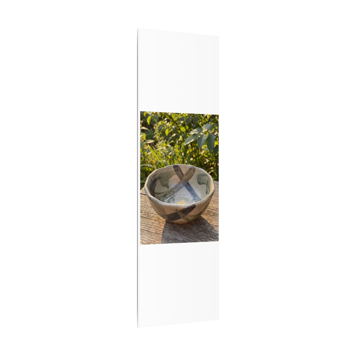 Earthy Ceramic Bowl Canvas Art - Japanese Pattern Japandi
