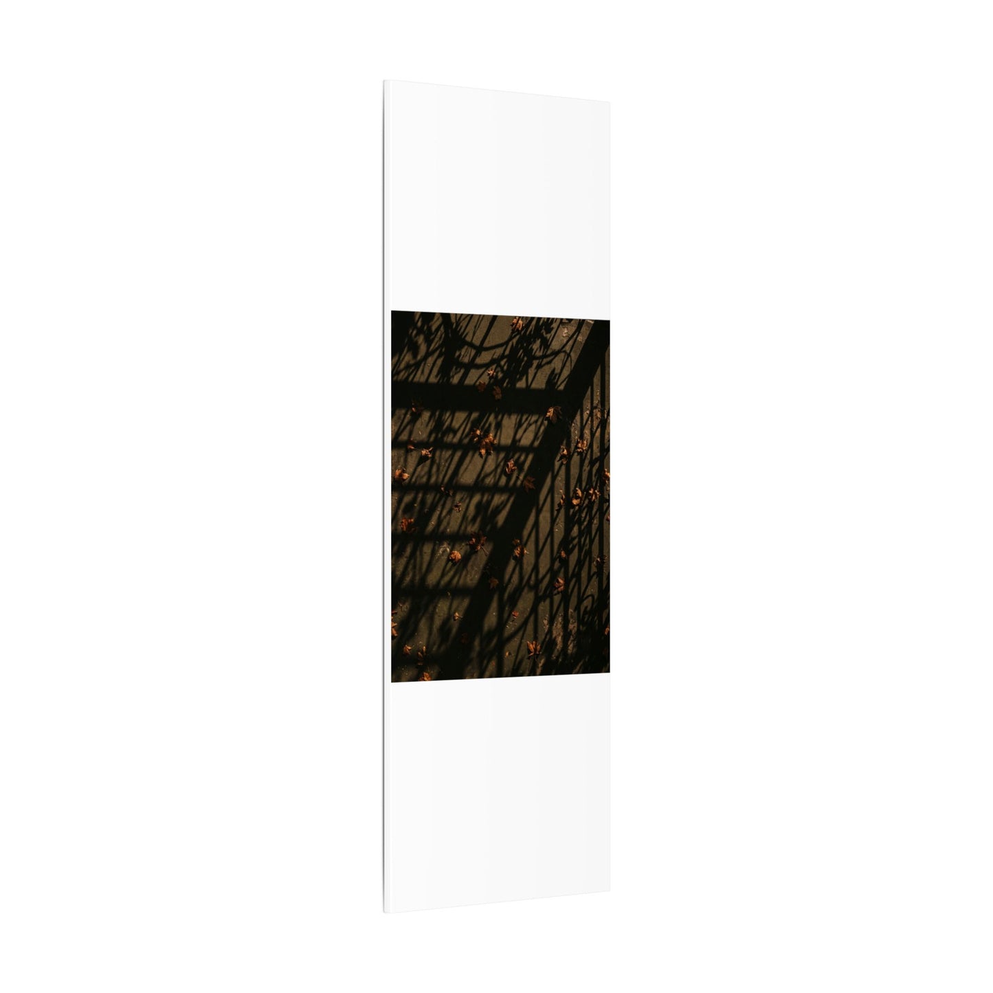 Shadow Play Canvas Art | Autumn Dark Japandi Moody Minimal Art