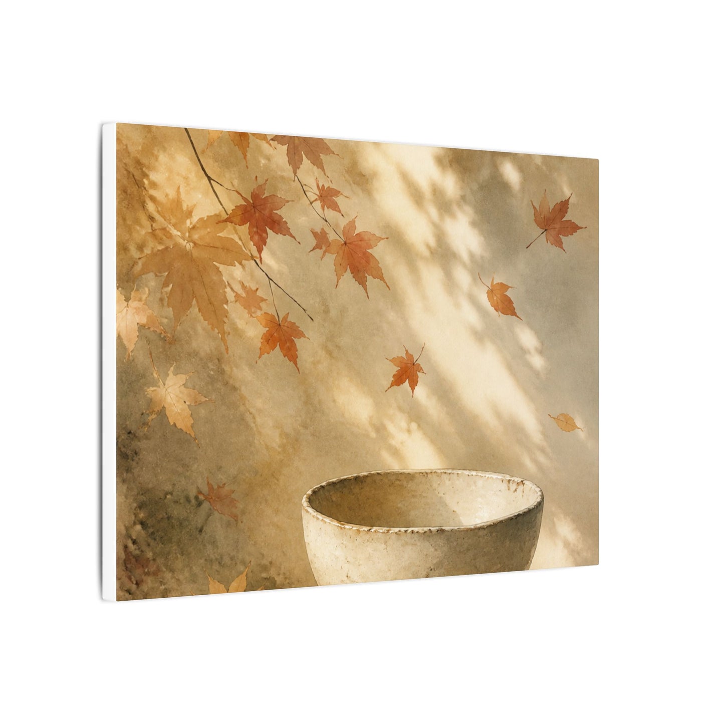 Japandi Ceramic Bowl in Dappled | Watercolor Canvas Art