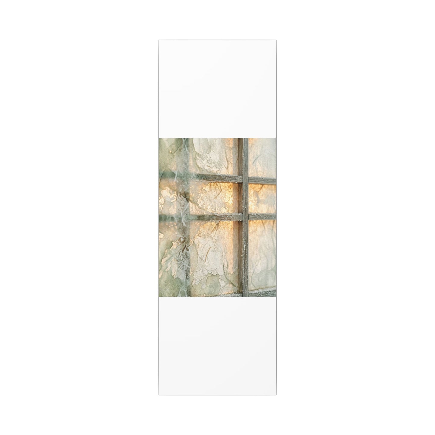 Winter Shoji Screen Watercolor Canvas Art | Elegant Decor