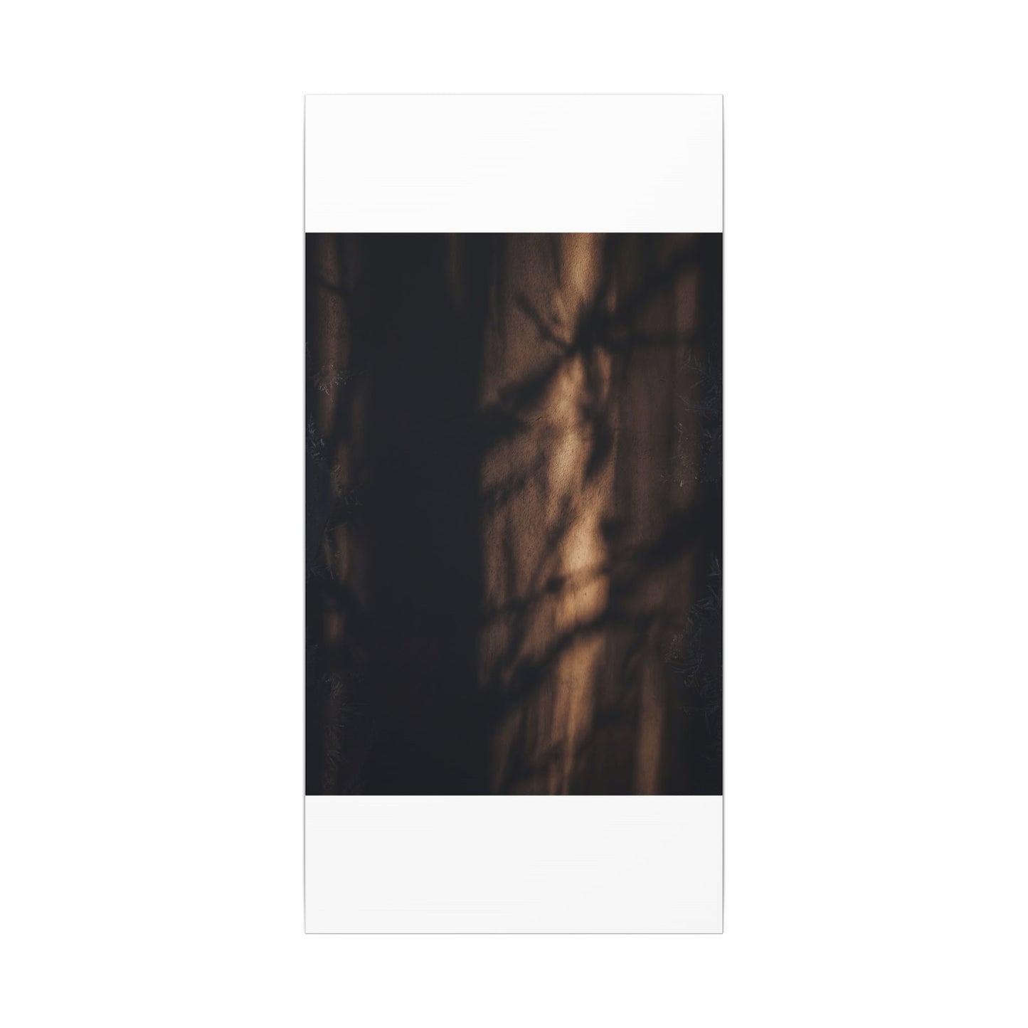Winter Shadow Play Moody Minimal Canvas Art | Luxurious Decor