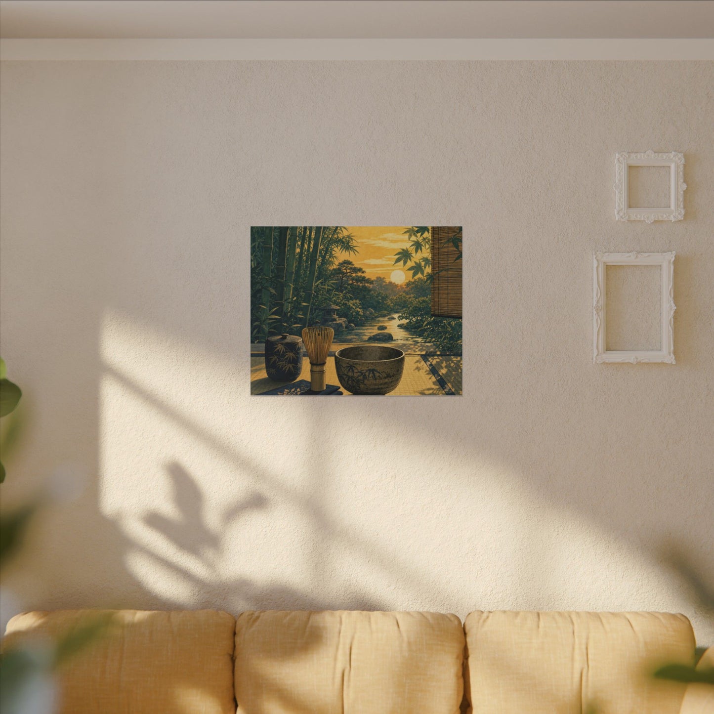 Ma Tea Ceremony Canvas Art - Zen Ukiyo E Inspired