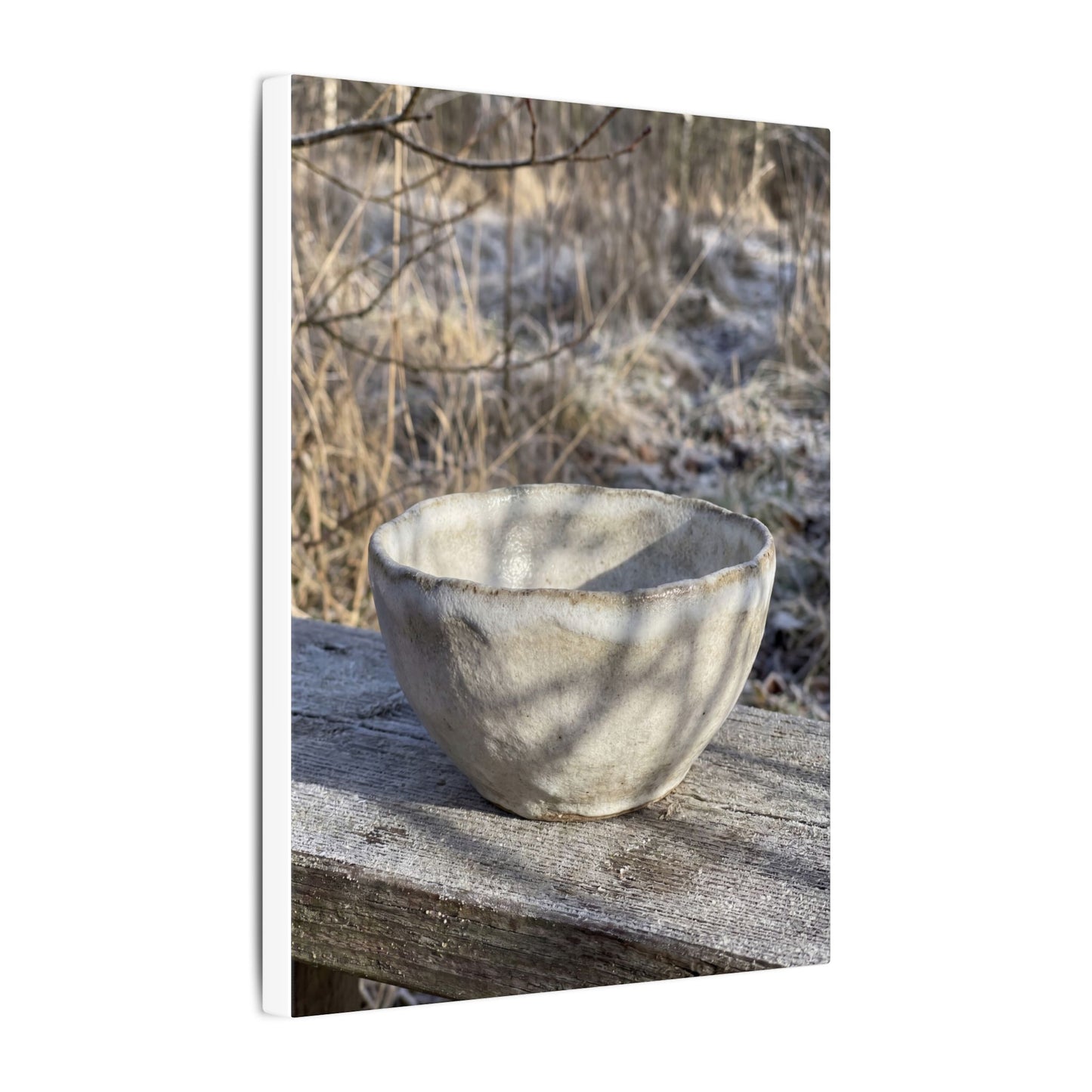Dappled Ceramic Bowl Canvas Art - Japandi Fukinsei