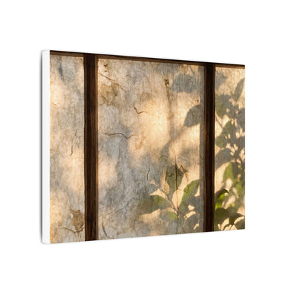 Golden Hour Shoji Screen Canvas Art - Japandi Mono No Aware