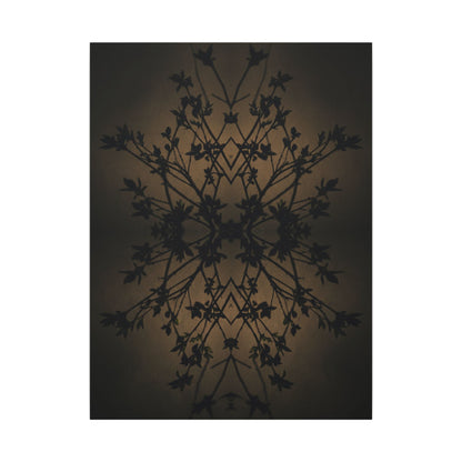 Golden Hour Shadow Play Canvas Art - Dark Japandi Seijaku