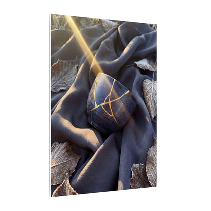 Winter Silk Drape Gold Repair Canvas Art | Artful Decor