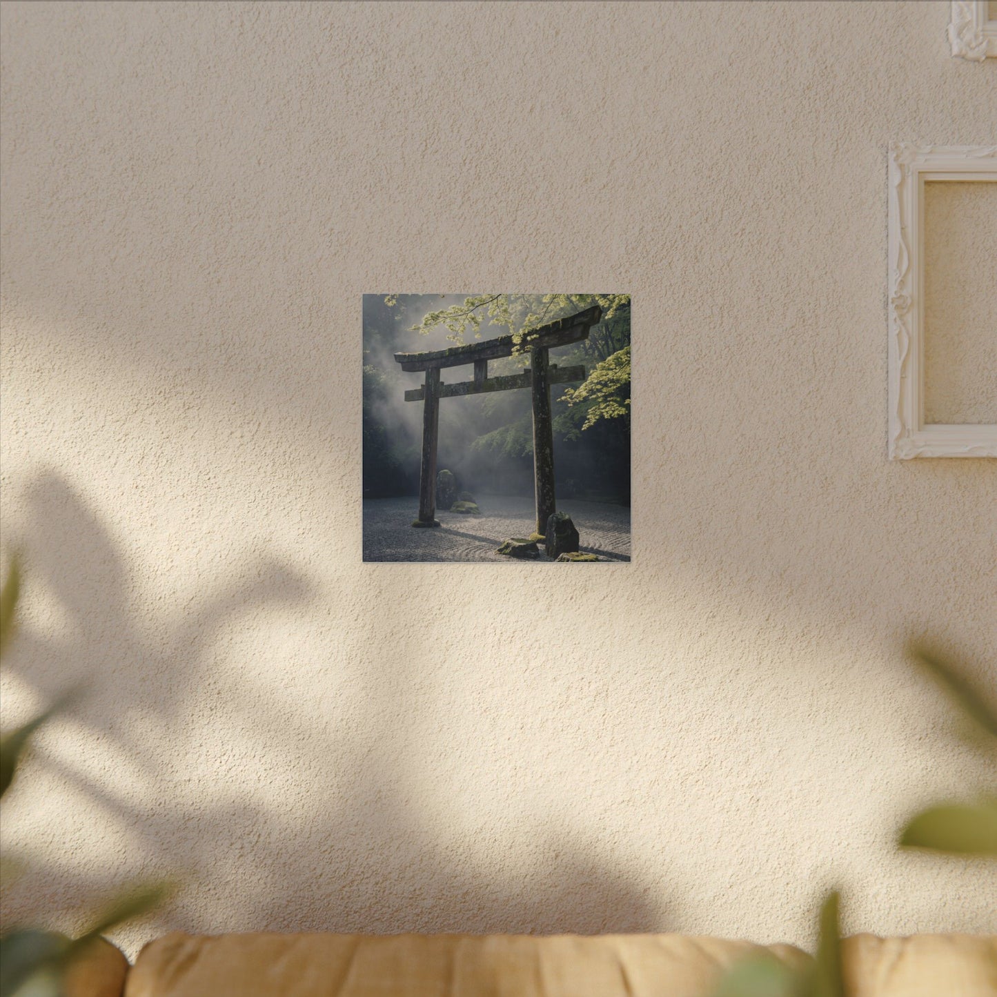 Torii Gate Canvas Art | Spring Zen Karesansui Art