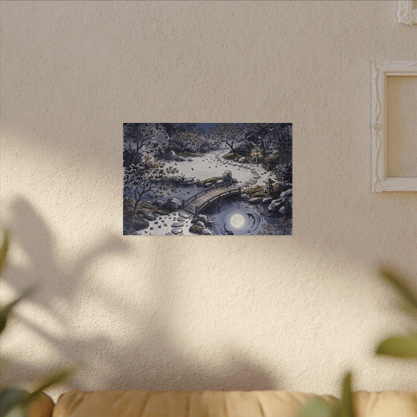 Torii Gate Enso Canvas Art | Contemplative Zen Art