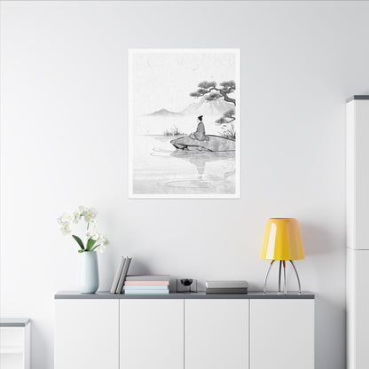 Meditation Harmonious Zen Ukiyo-e Canvas Art
