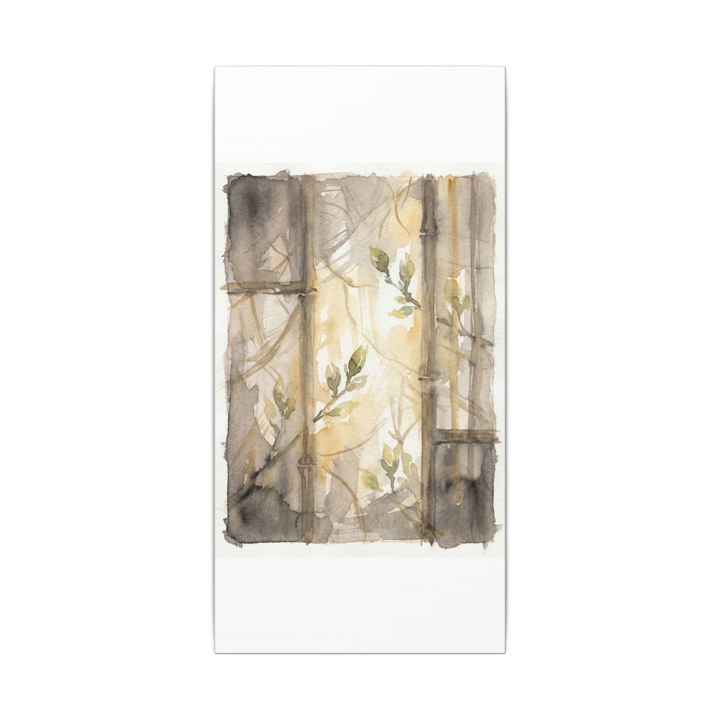 Shoji Screen Spring Canvas Art | Japandi Cozy Design