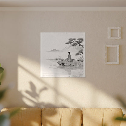 Meditation Harmonious Zen Ukiyo-e Canvas Art