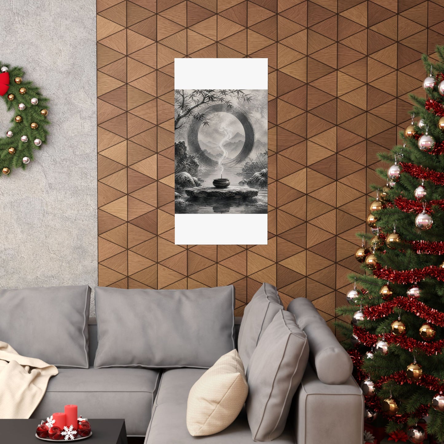 Dappled Incense Smoke Wall Art Print - Zen Seijaku