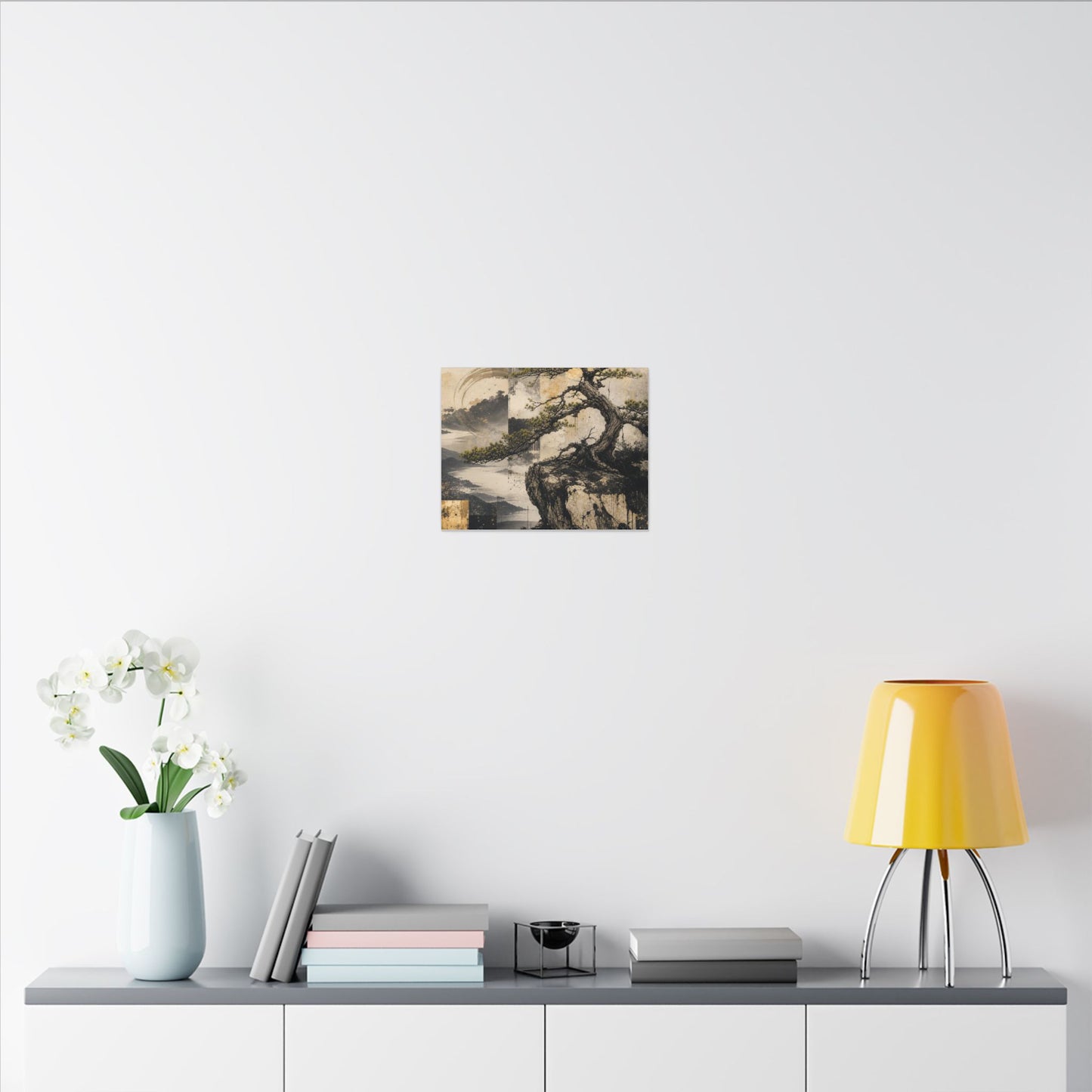Golden Hour Pine Tree Canvas Art - Japandi Datsuzoku