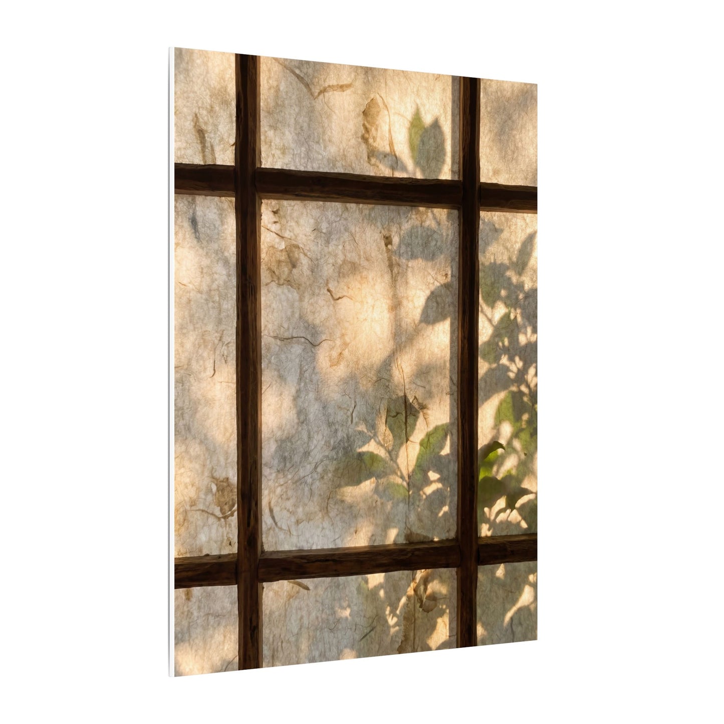 Golden Hour Shoji Screen Canvas Art - Japandi Mono No Aware