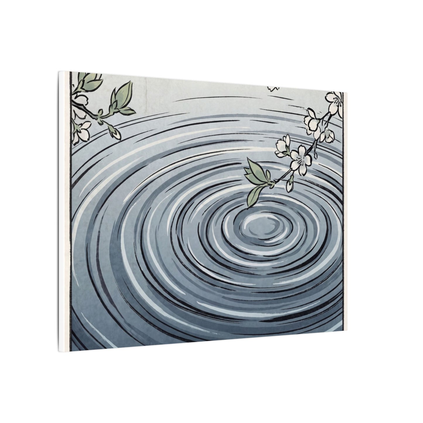 Calm Water Ripple Canvas Art - Ukiyo E Inspired Zen