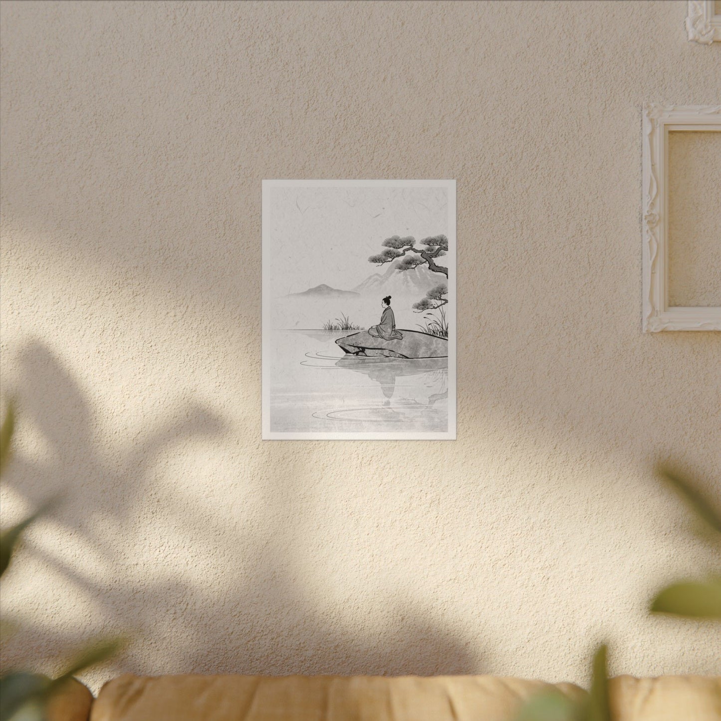 Meditation Harmonious Zen Ukiyo-e Canvas Art