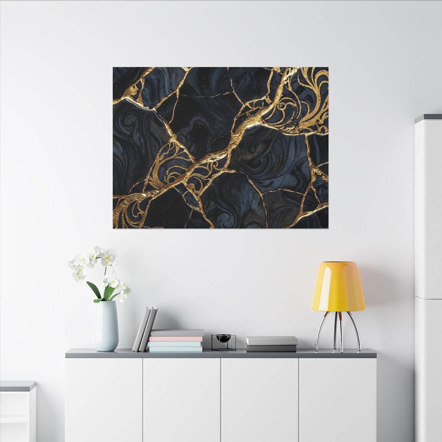 Kintsugi Gold Vein Canvas Art