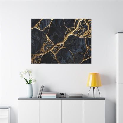 Kintsugi Gold Vein Canvas Art