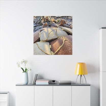 Broken Pottery Crackle Gold Canvas Art | Healing Kintsugi Art