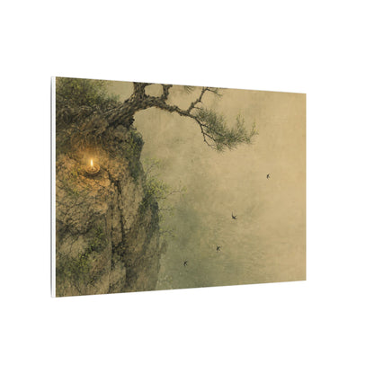 Spring Pine Tree Minimal Line Canvas Art | Earthy Decor
