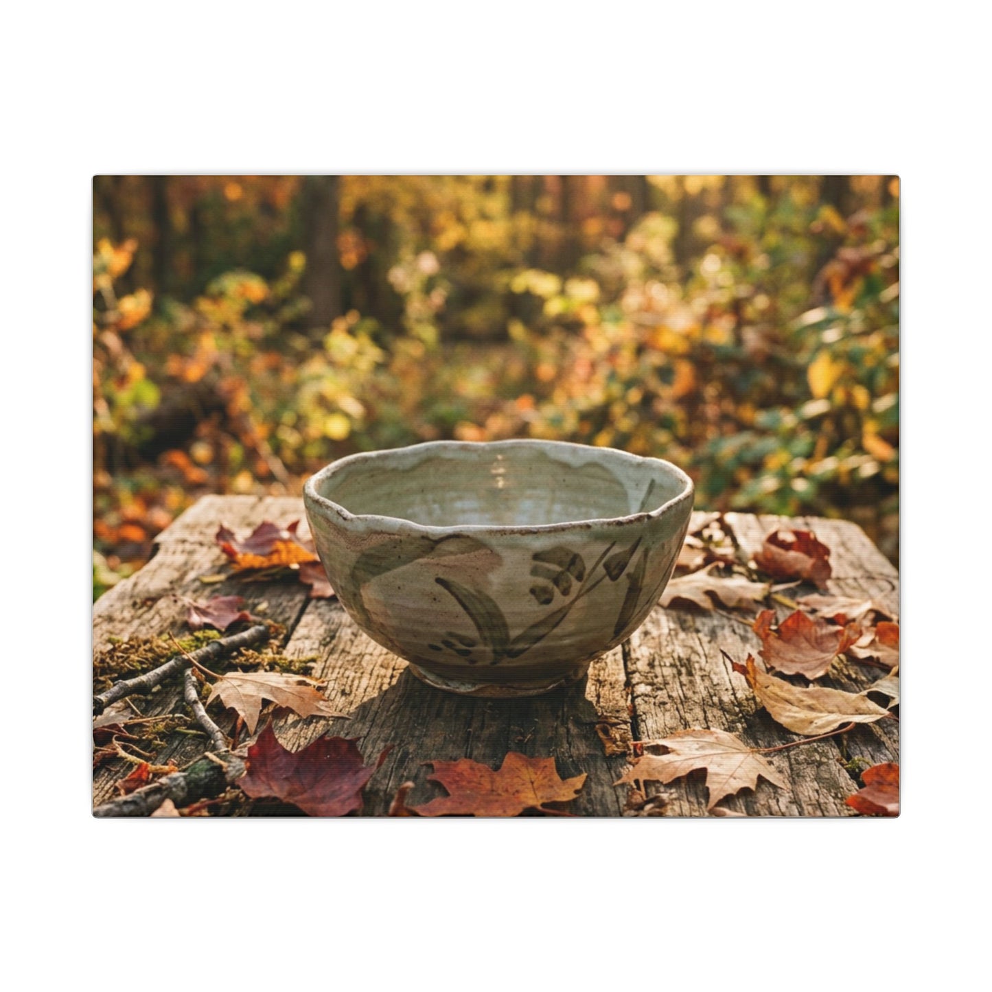 Spring Rock Garden Moody Minimal Canvas Art | Luxurious Decor