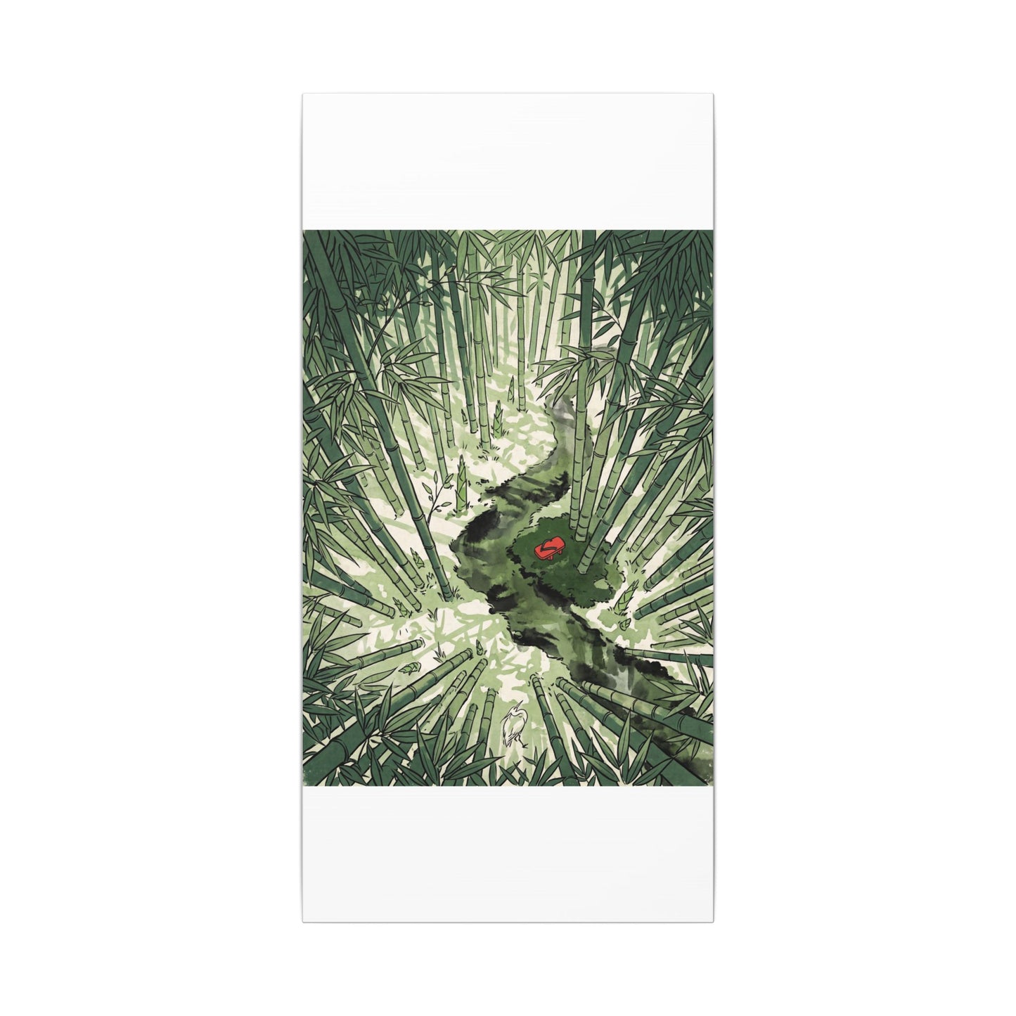 Peaceful Bamboo Grove Canvas Art - Ukiyo E Inspired Zen