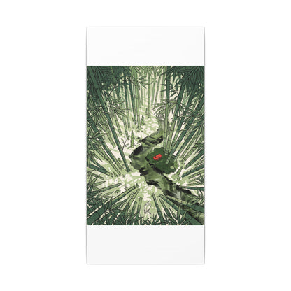 Peaceful Bamboo Grove Canvas Art - Ukiyo E Inspired Zen