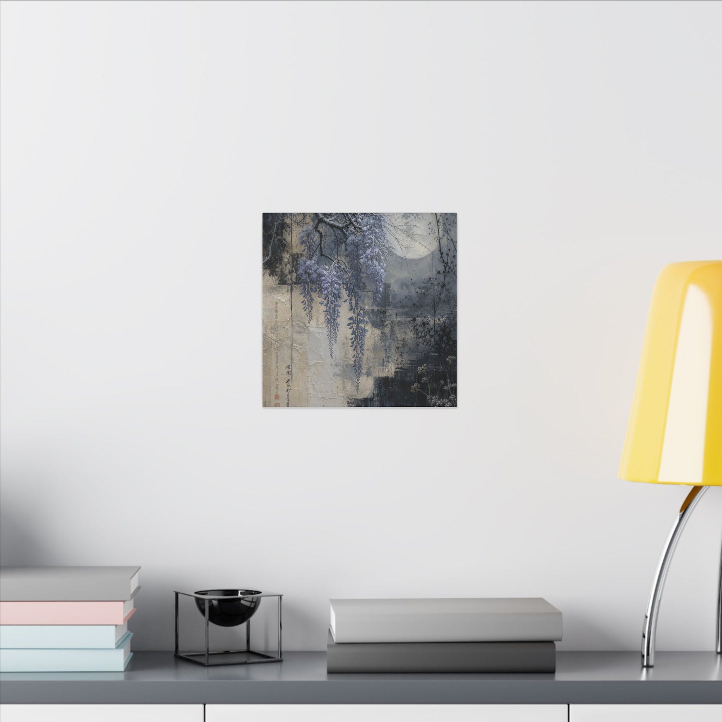 Winter Wisteria Texture Canvas Art | Elegant Decor