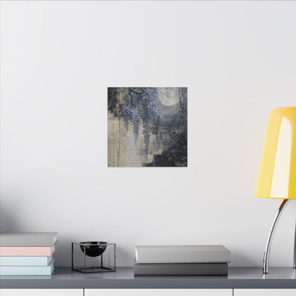 Winter Wisteria Texture Canvas Art | Elegant Decor