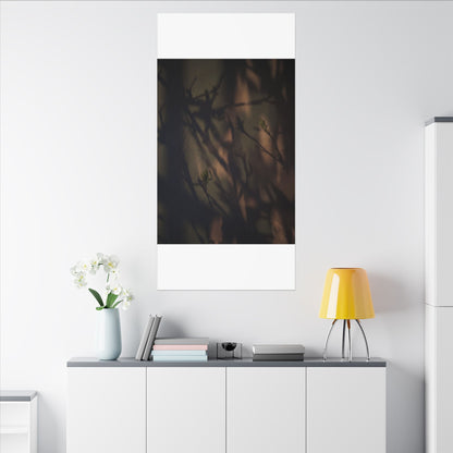 Candlelight Shadow Play Canvas Art - Dark Japandi Shibui