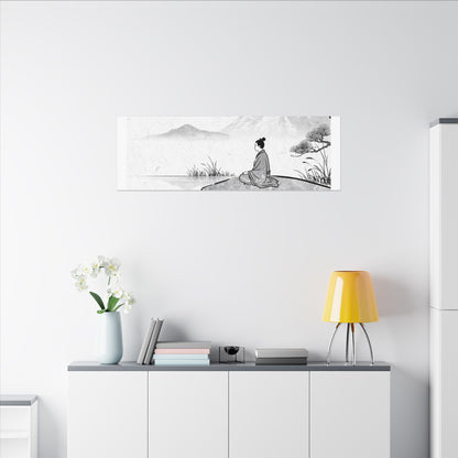 Meditation Harmonious Zen Ukiyo-e Canvas Art