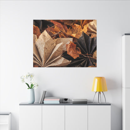 Paper Fold Texture Canvas Art | Elegant Japandi Art