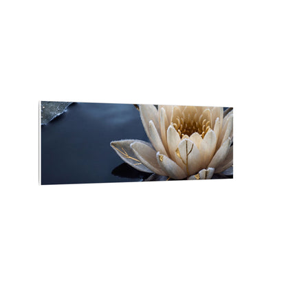 Beautiful Lotus Flower Canvas Art - Gold Vein Kintsugi