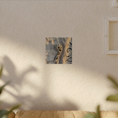Fern Unfurling Canvas Art | Winter Japandi Japanese Pattern Art