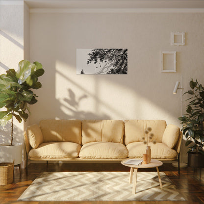 Serene Incense Smoke Canvas Art - Ukiyo E Inspired Zen