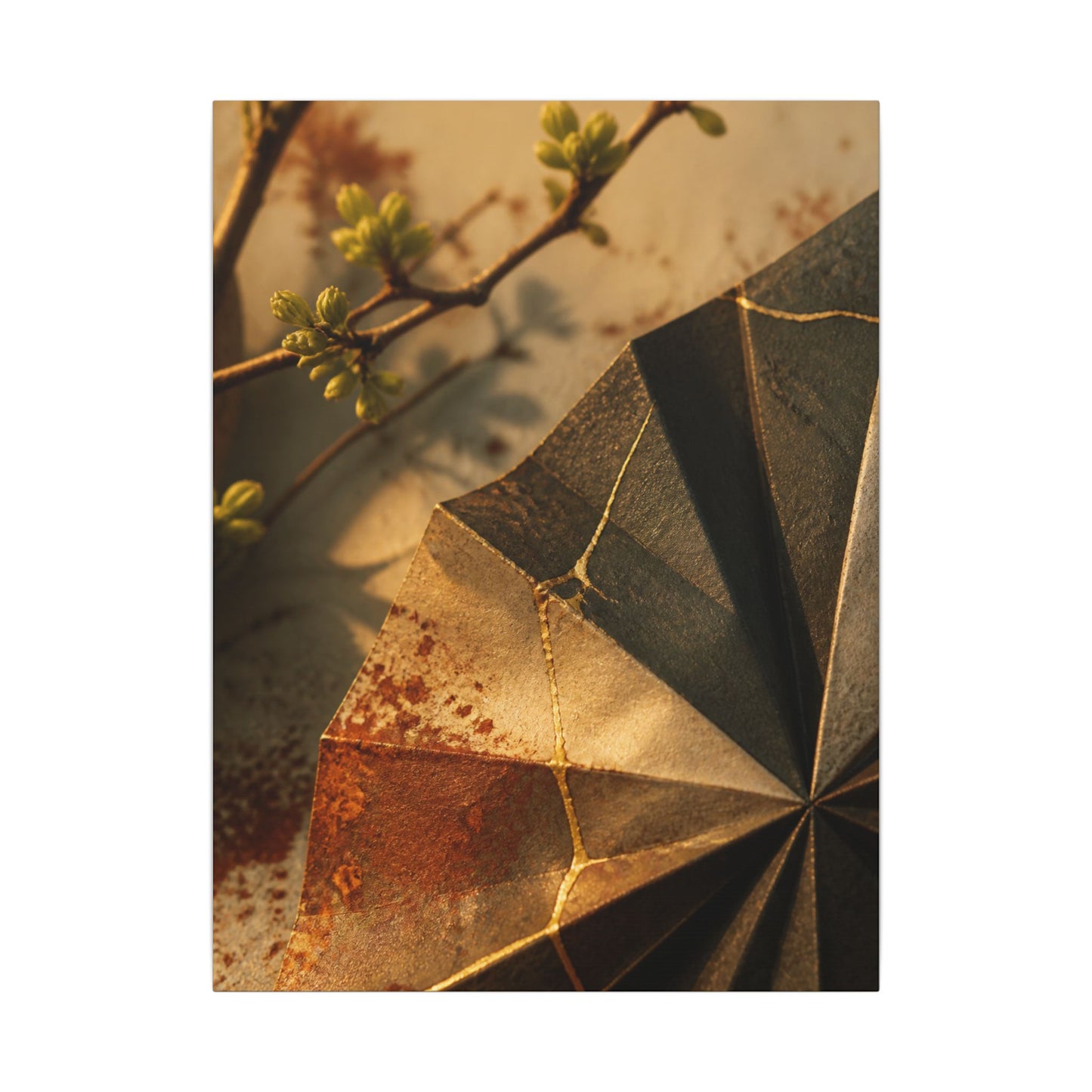 Ma Paper Fold Canvas Art - Kintsugi Broken Beauty