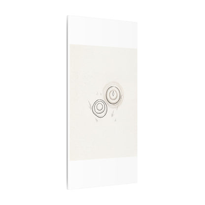 River Stones Canvas Art | Winter Japandi Minimal Line Art
