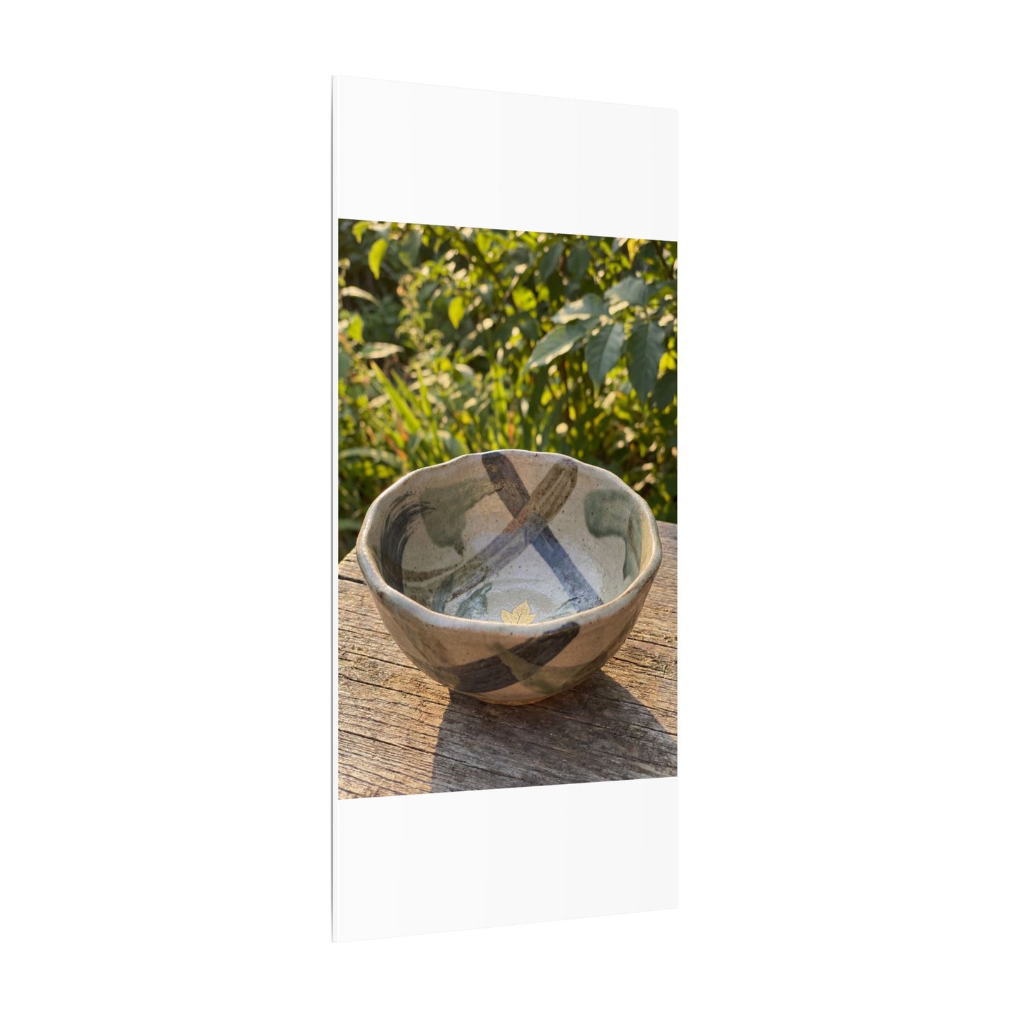 Earthy Ceramic Bowl Canvas Art - Japanese Pattern Japandi