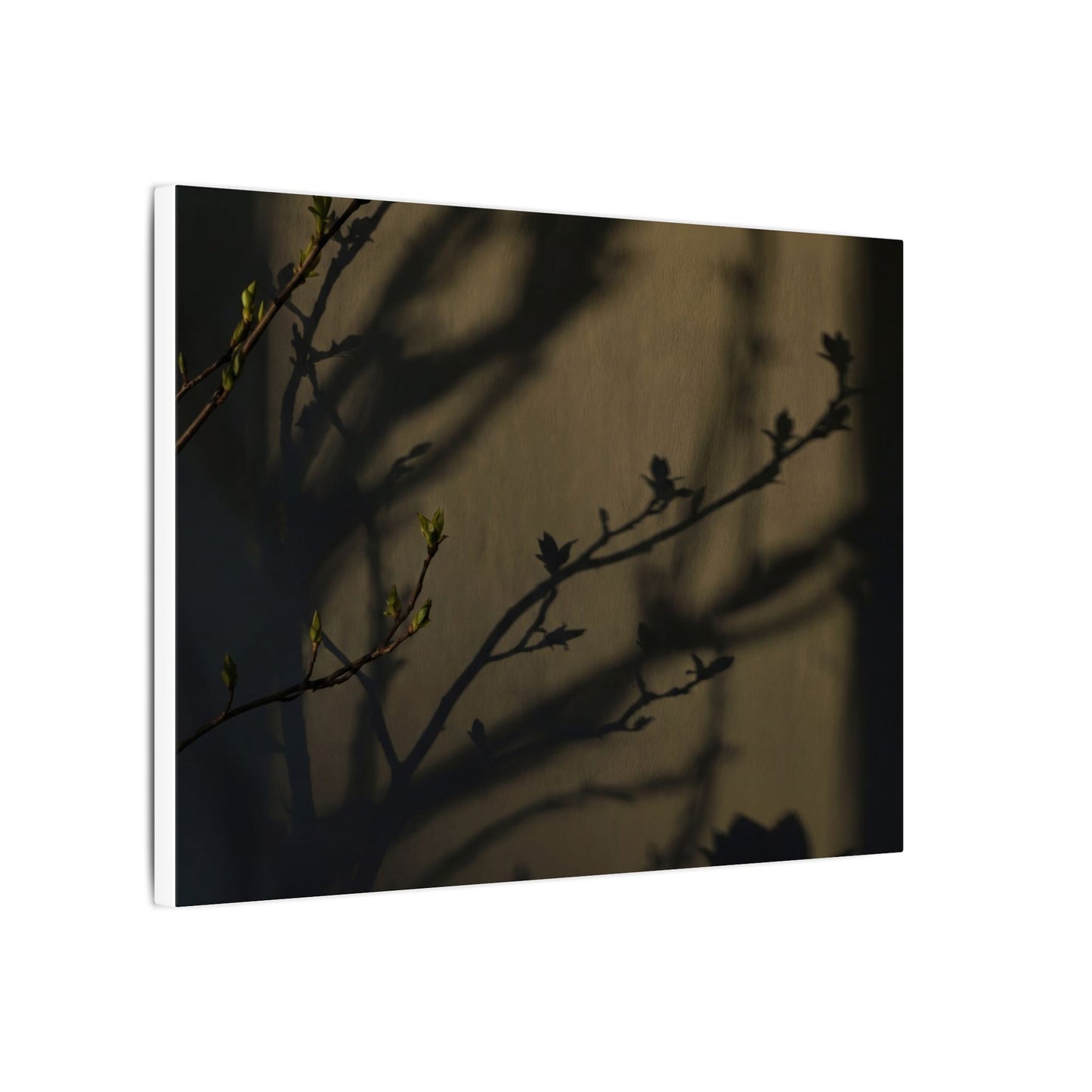 Seijaku Shadow Play Canvas Art - Dark Japandi Charcoal Ink
