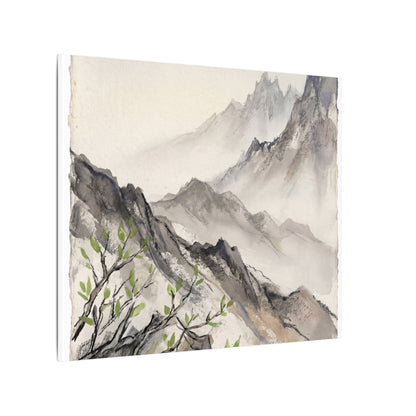 Spring Mountain Mist Texture Canvas Art | Warm Decor