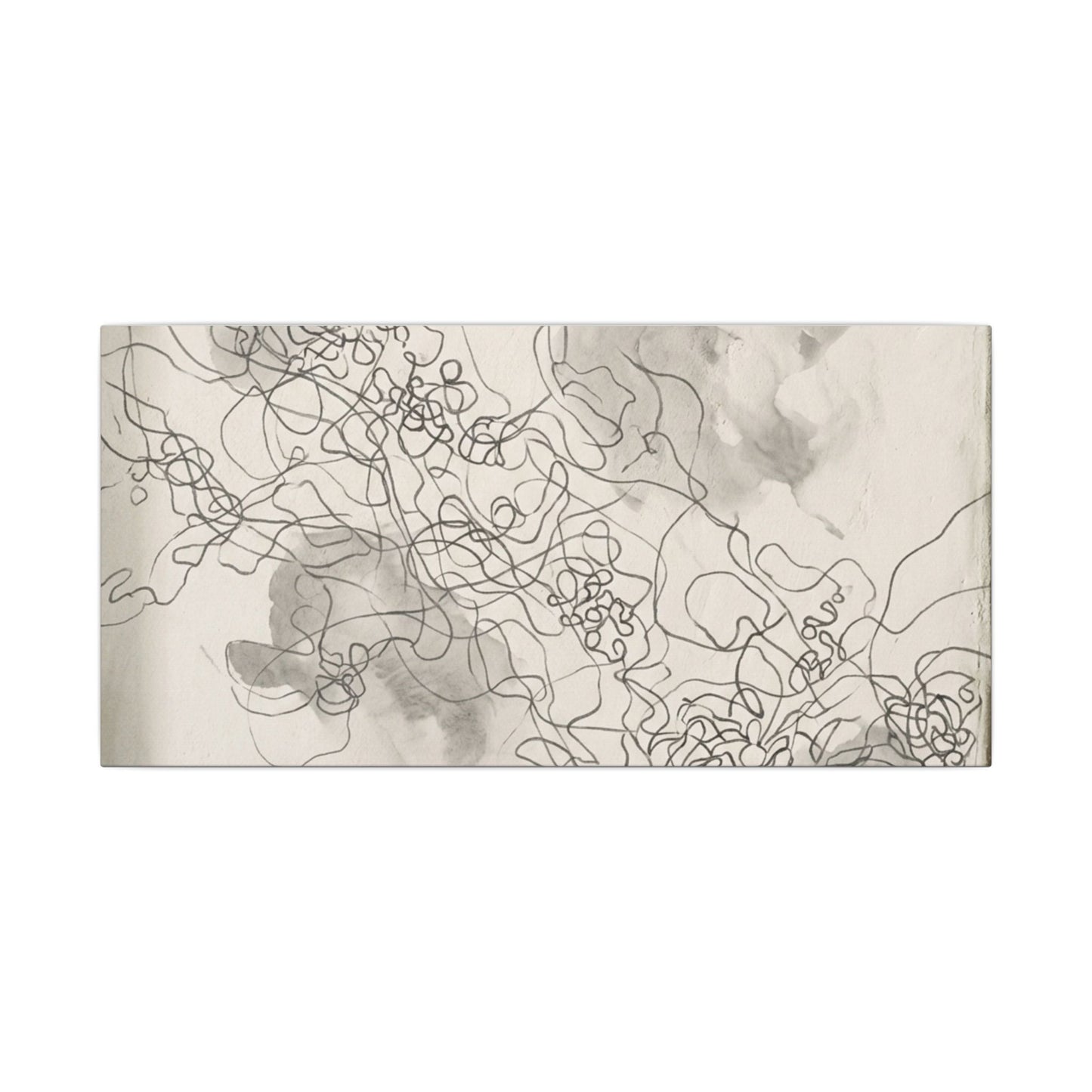 Shadow Play Spring Canvas Art | Dark Japandi Sophisticated Design