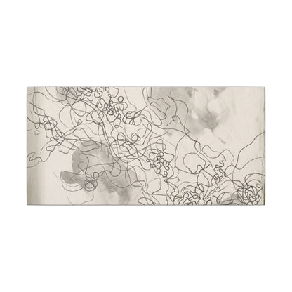 Shadow Play Spring Canvas Art | Dark Japandi Sophisticated Design