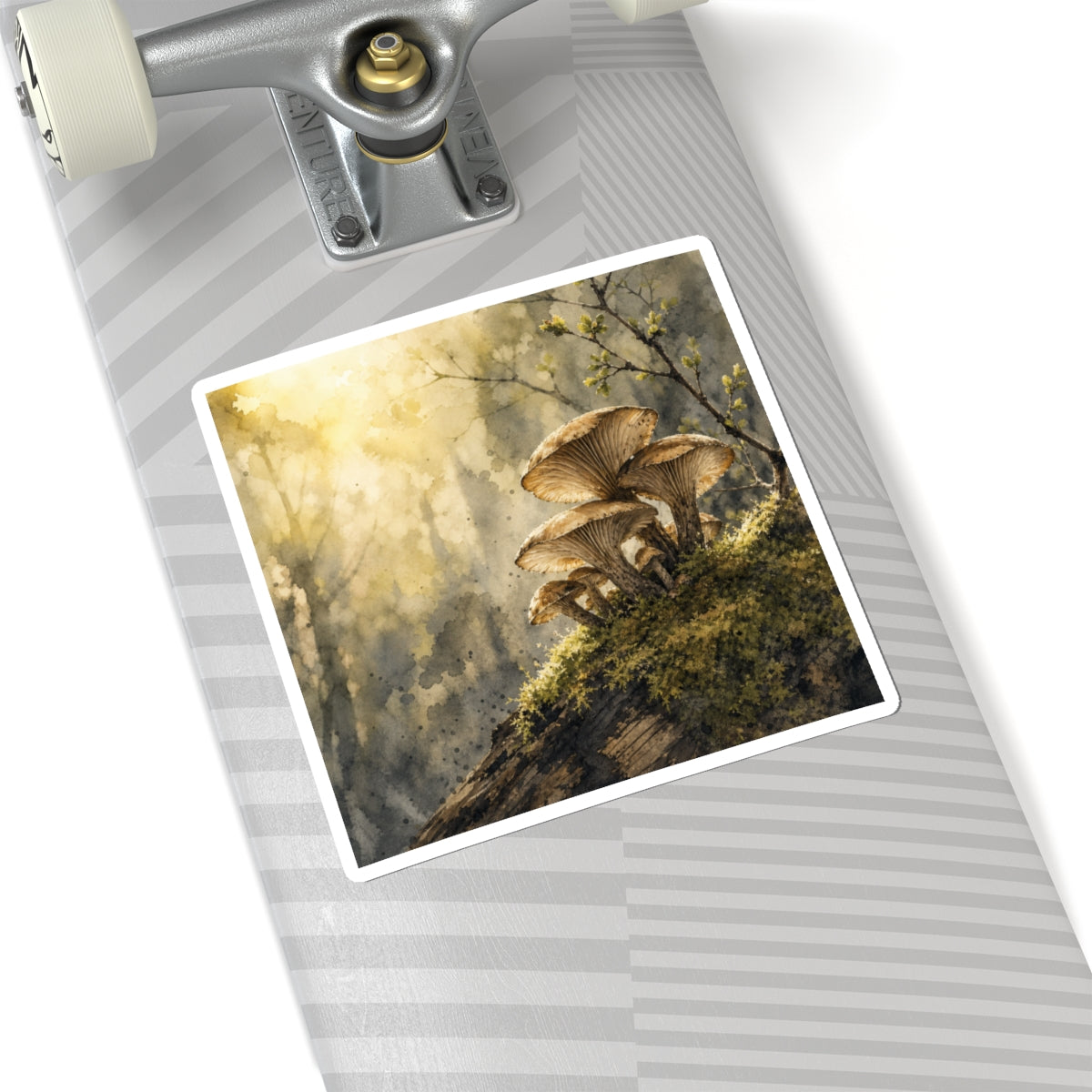 Golden Hour Wild Mushrooms Sticker - Japandi Ma