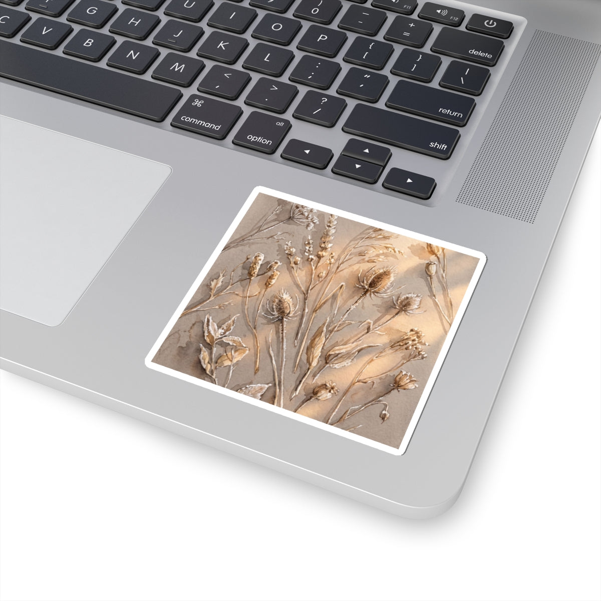 Kanso Dried Flowers Sticker - Japandi Watercolor