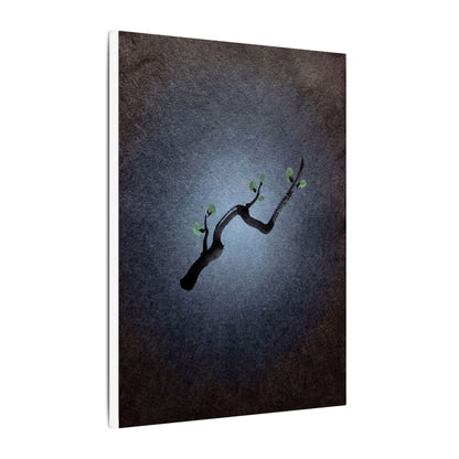 Ink Brushstroke Canvas Art | Spring Dark Japandi Moody Minimal Art