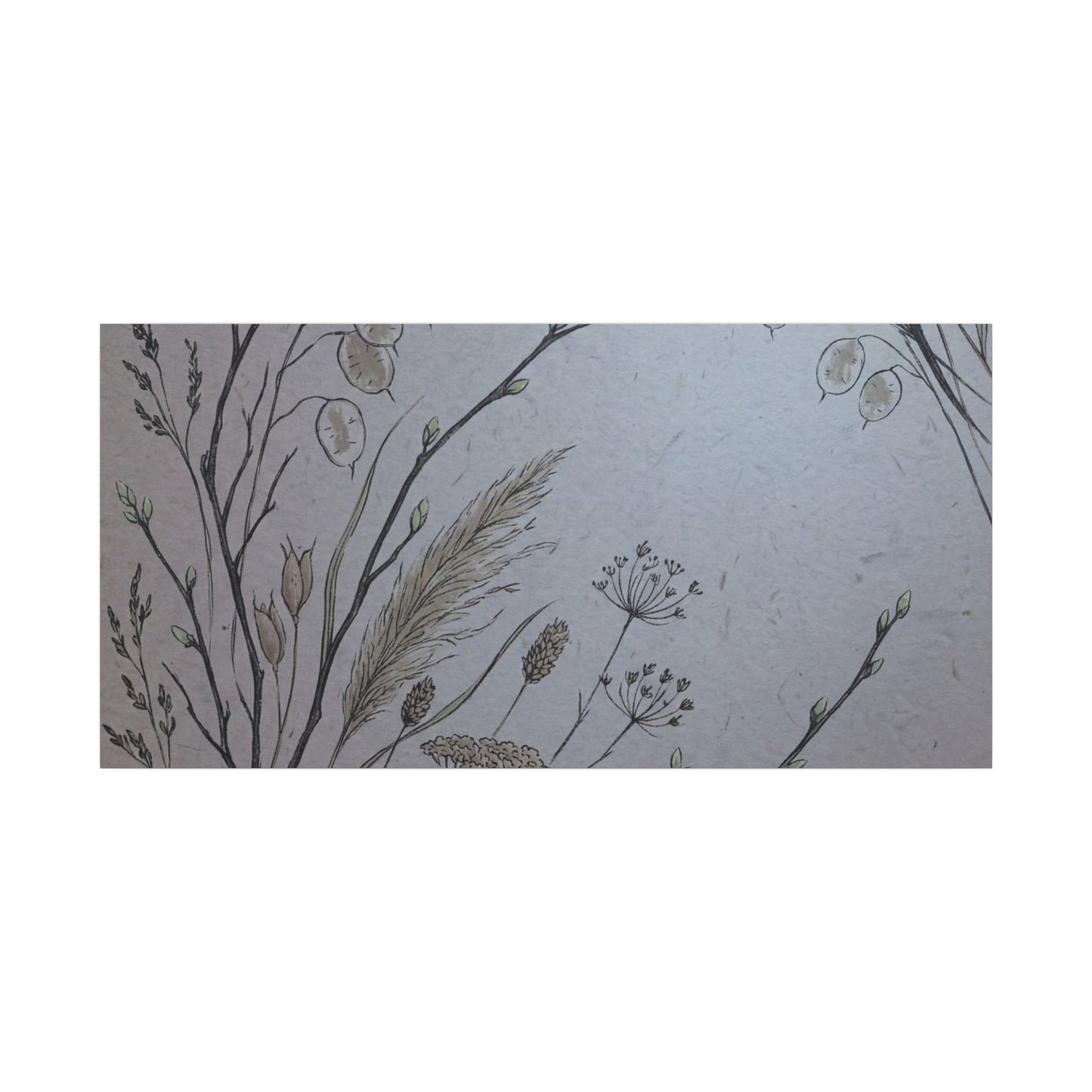 Spring Dried Flowers Japanese Pattern Canvas Art | Cozy Decor