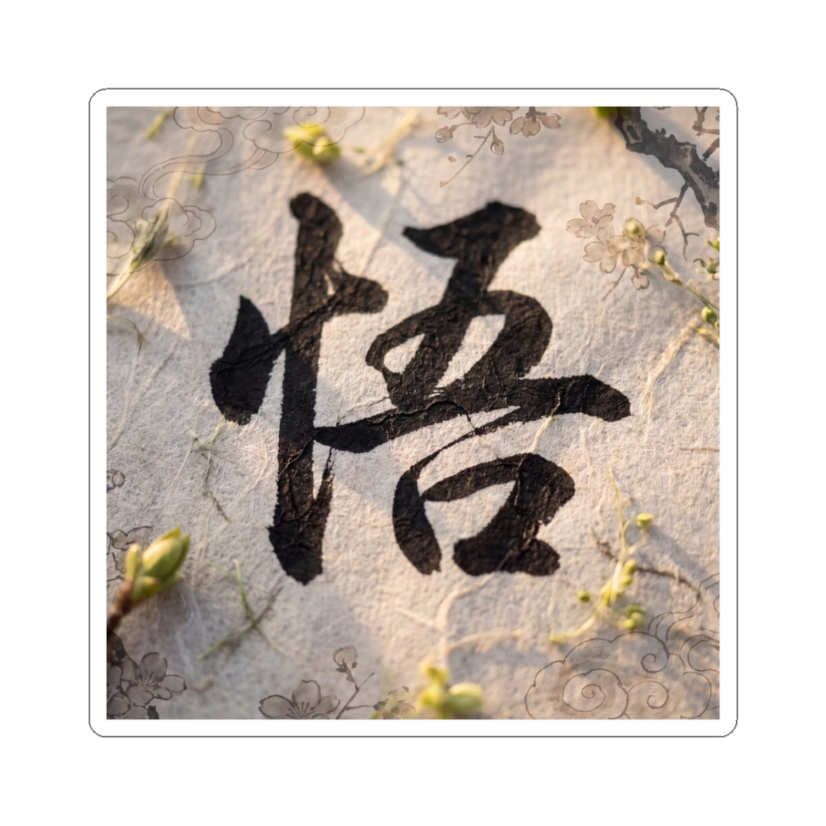 Art Spring Sticker | Zen Contemplative Design