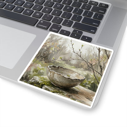 Seijaku Ceramic Bowl Sticker - Japandi Minimal Line