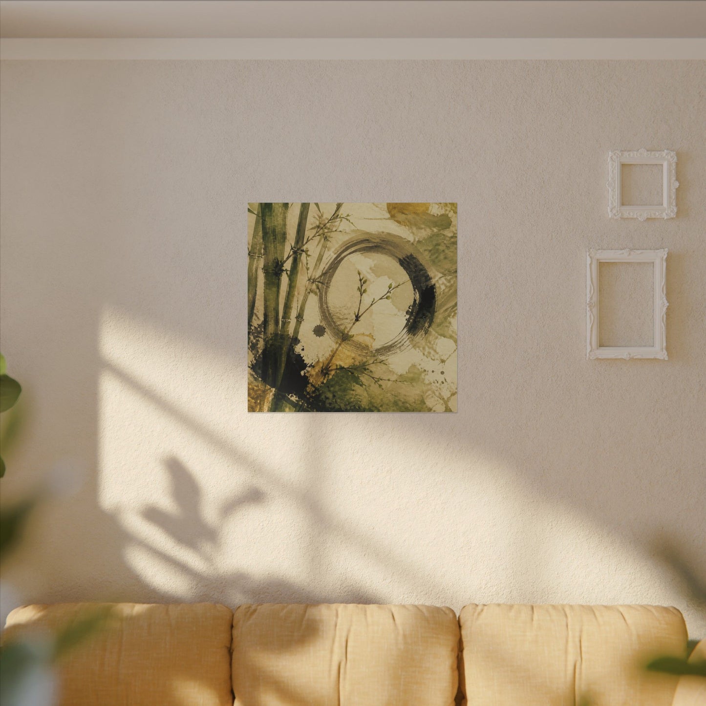 Ink Brushstroke Sumi E Canvas Art | Calm Zen Art
