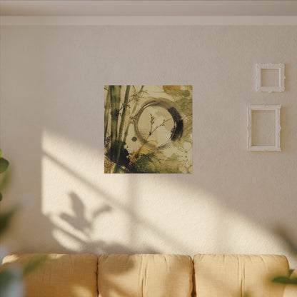 Ink Brushstroke Sumi E Canvas Art | Calm Zen Art